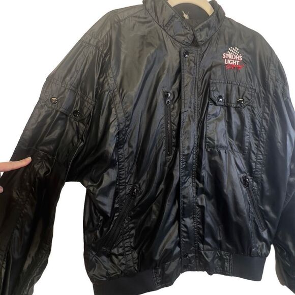 Rare 1998 STROH'S LIGHT NASCAR Mark Martin embroidered Jacket XL - Picture 5 of 16